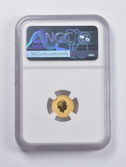 MS70 2017-P Australia $5 Year Of The Rooster 1/20 Oz. .999 Gold NGC