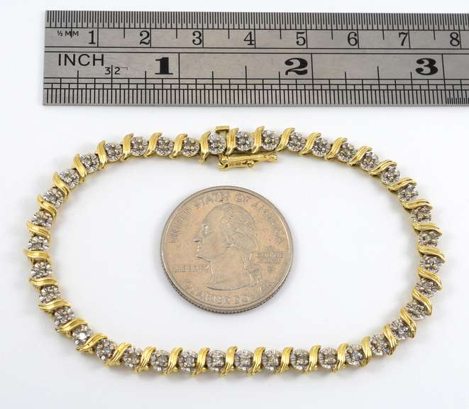 Popular S Link Diamond Bracelet