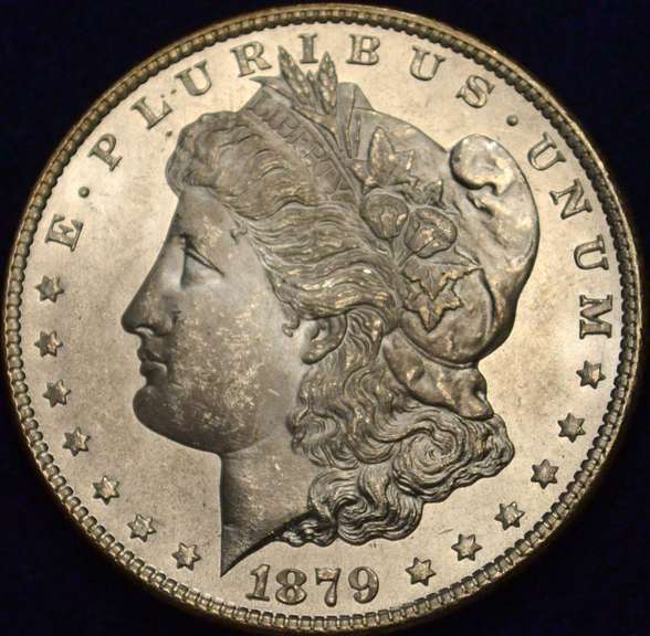 1879-S Morgan Silver Dollar Frosty, Flashy BU.