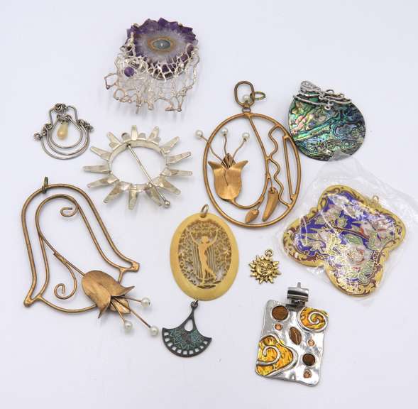 Group Lot of Costume Pendants