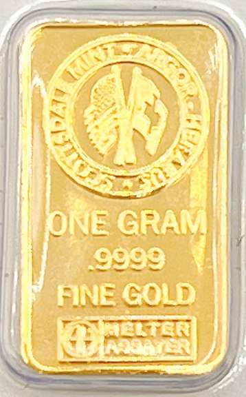 one gram gold bar