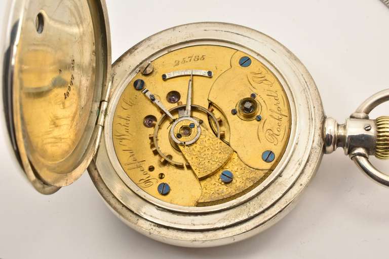 Model 1 Rockwell 1878 Pocket Watch in Coin Silver