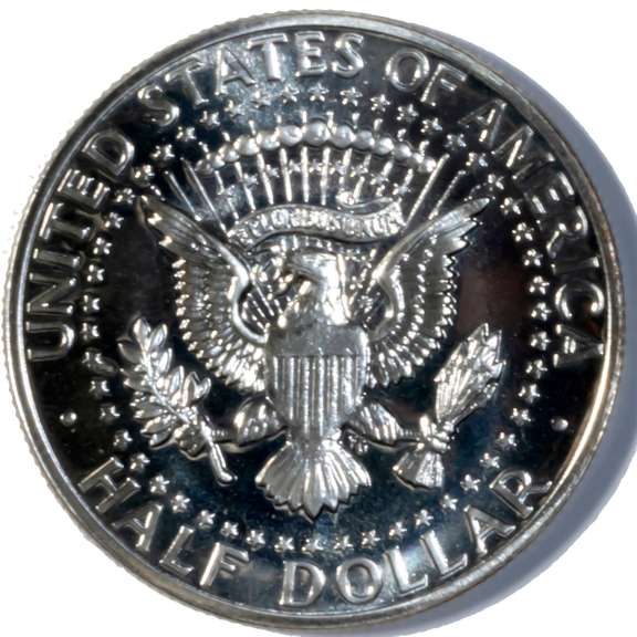 Sharp 1964 Accented Hair Kennedy Half Dollar.