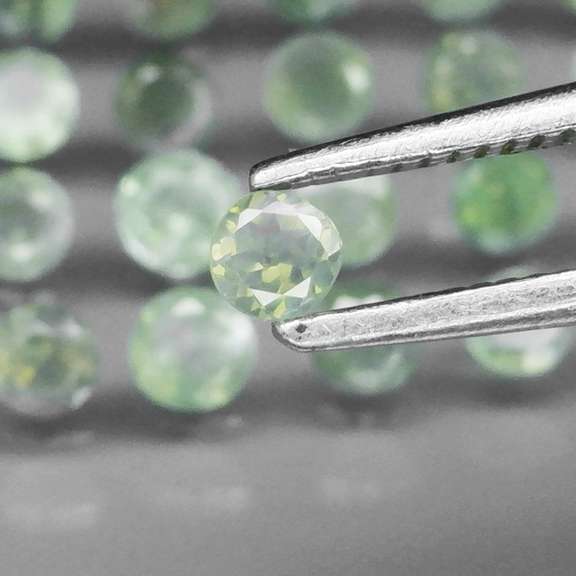 Outstanding 1.45ct hunter green Alexandrite set