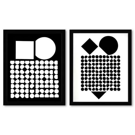 Corpusculaires (Diptych) Print by Vasarely (1908-1997)
