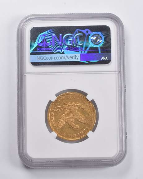 AU55 1849 $10 Liberty Head Gold Eagle NGC
