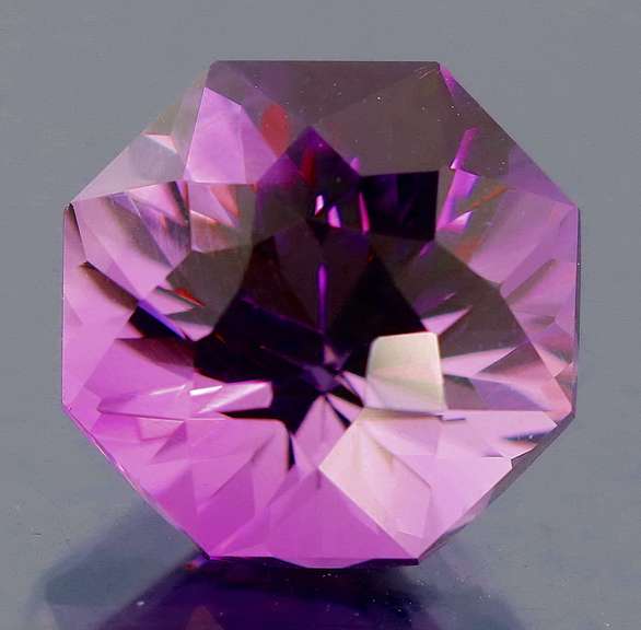 Pristine 5.10ct Portuguese cushion cut Bolivian Amethyst