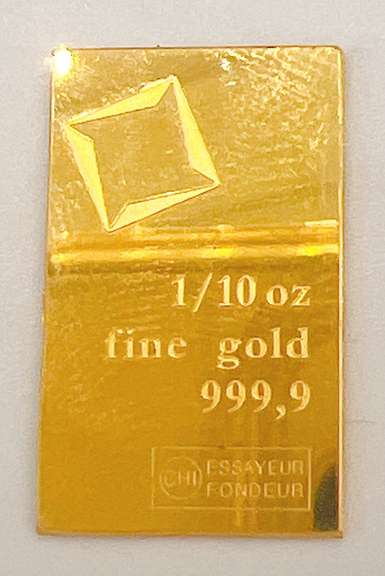1/10oz gold bar