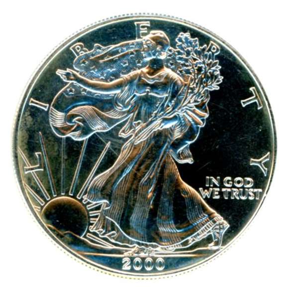 2000 BU American Silver Eagle