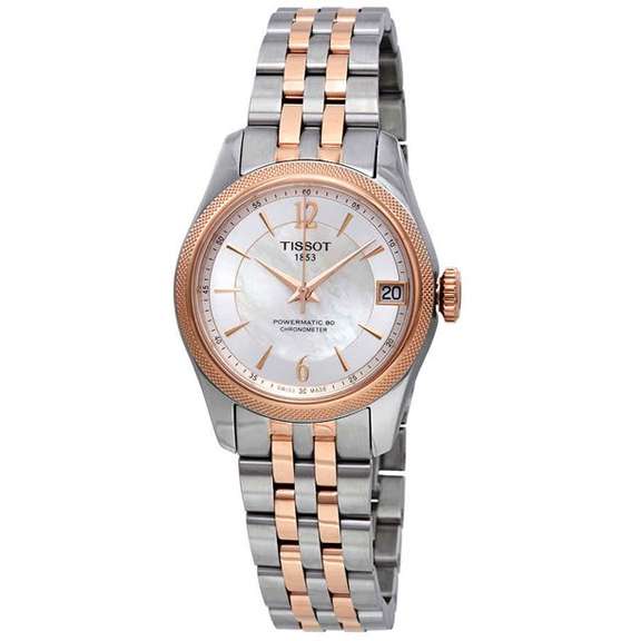Tissot White Mother-Of-Pearl Dial Automatic, New In Box.