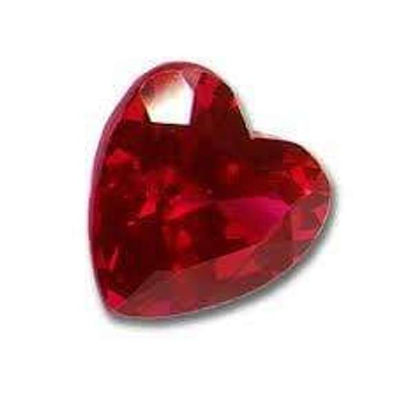6MM HEART ENHANCED RUBY GEMSTONE