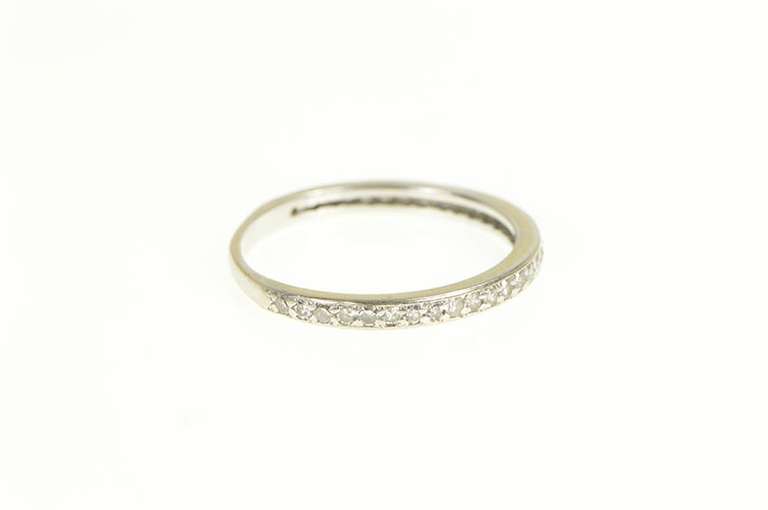 14K White Gold Diamond Classic 2.4mm Wedding Band Ring