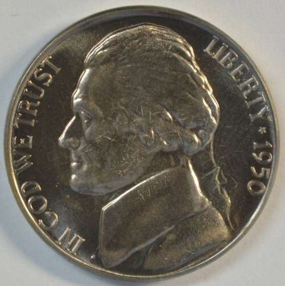 Superb Gem Proof 1950 Jefferson Nickel.