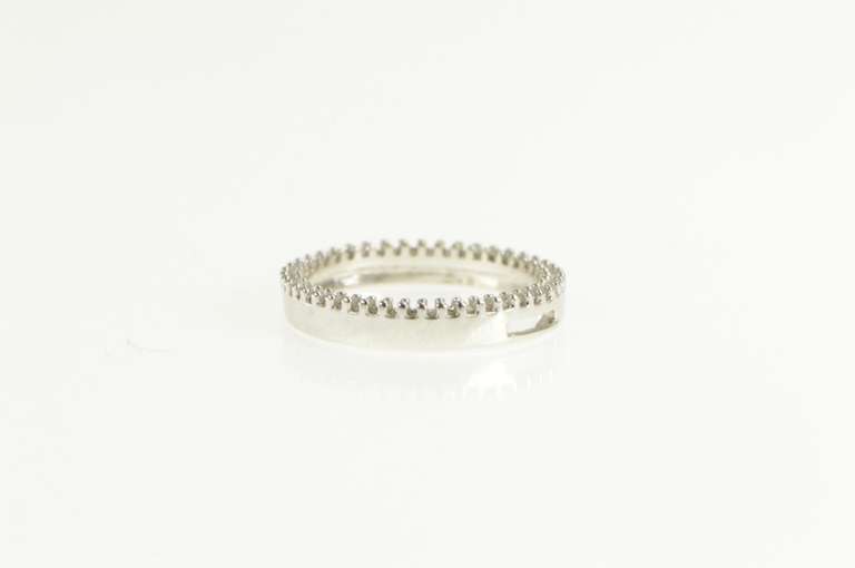 10K White Gold Round Diamond Circle Classic Journey Symbol Pendant