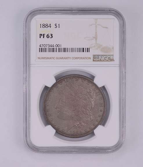 PF63 1884 Morgan Silver Dollar - Graded by NGC