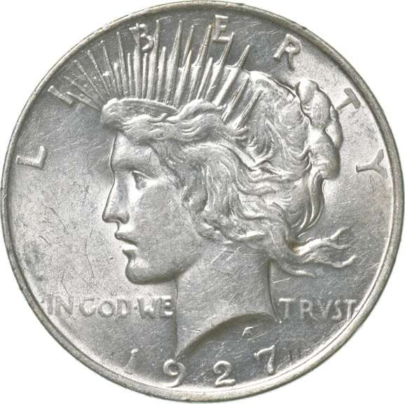 1927-D Peace Silver Dollar