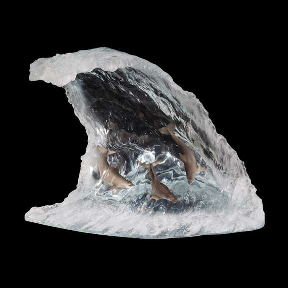 Point Break Sculpture/ Glass by Cuevas, John