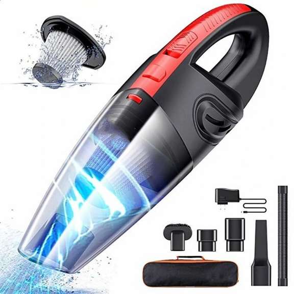3500PA Mini Cordless Rechargeable Handheld Car Vacuum