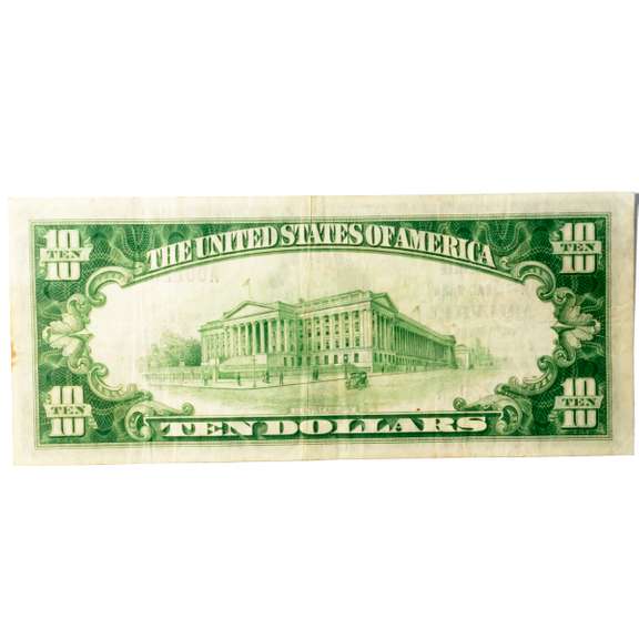 $10 1929 National Currency Millville National Bank Millville NJ