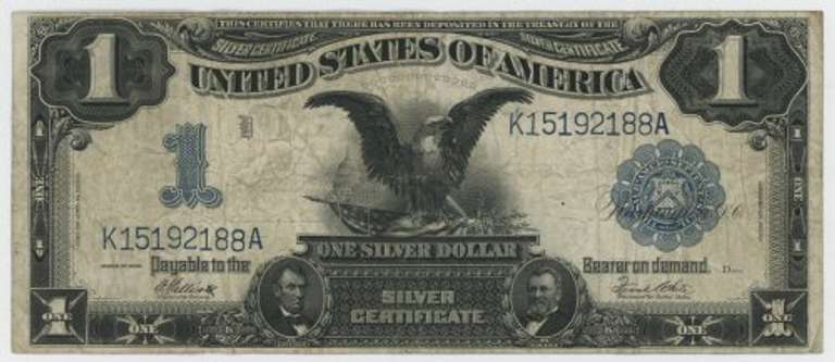 Nice 1899 Series Large Size $1 'Black Eagle' $1 Silver Certificate