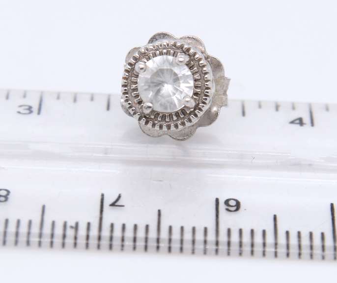 Group Lot of 2 Vintage 925 Sterling Silver Earrings