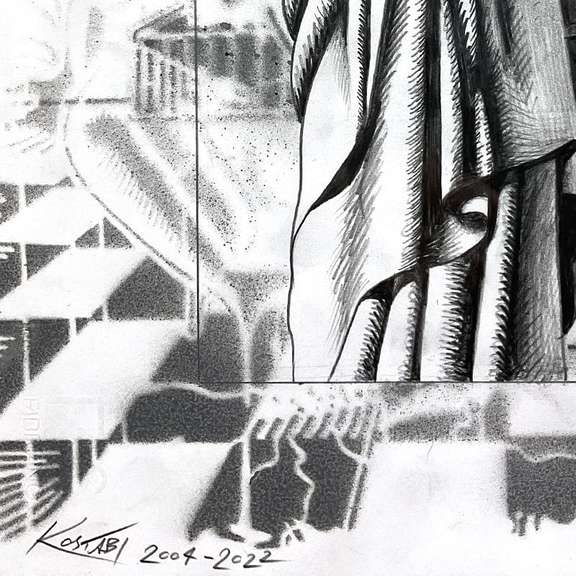 Conflicting Ideologies by Kostabi Original