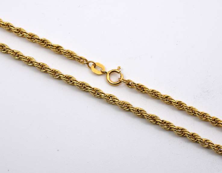 Popular 20" 14k Rope Necklace