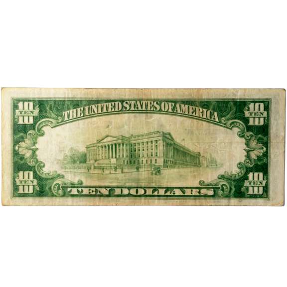 $10 1929 National Currency Federal Reserve Bank Richmond Va  Note
