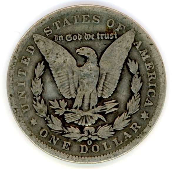 1890-O Morgan Silver Dollar