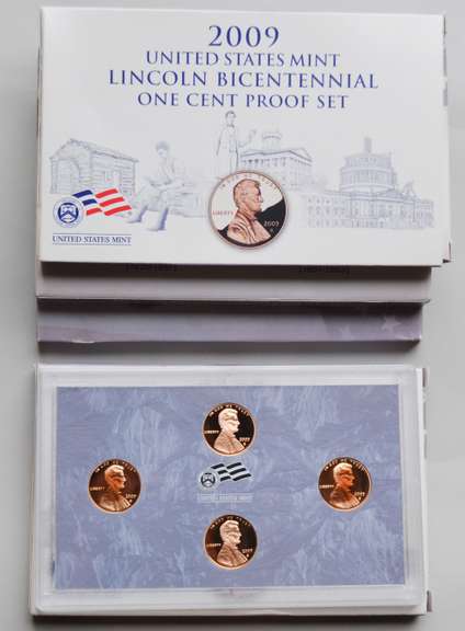 4 2009 Lincoln Cent Bicentennial Proof Set