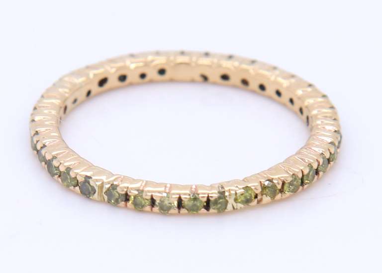 Fancy Yellow gold Yellow Diamond Band