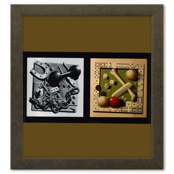 Graphismes 1 (Diptych) Print by Vasarely (1908-1997)