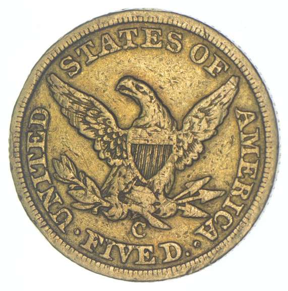 1847-C $5 Liberty Head Gold Half Eagle - Cleaned