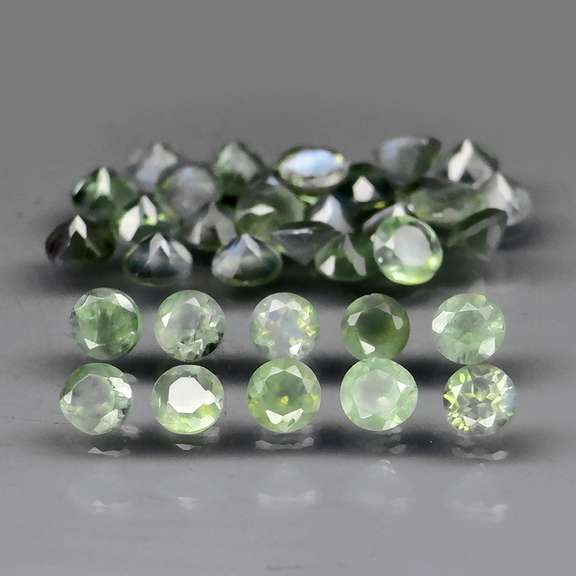 Awesome 1.36ct hunter green Alexandrite set