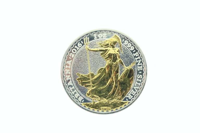 Two Pounds Queen Elizabeth .999 Fine Silver Coin