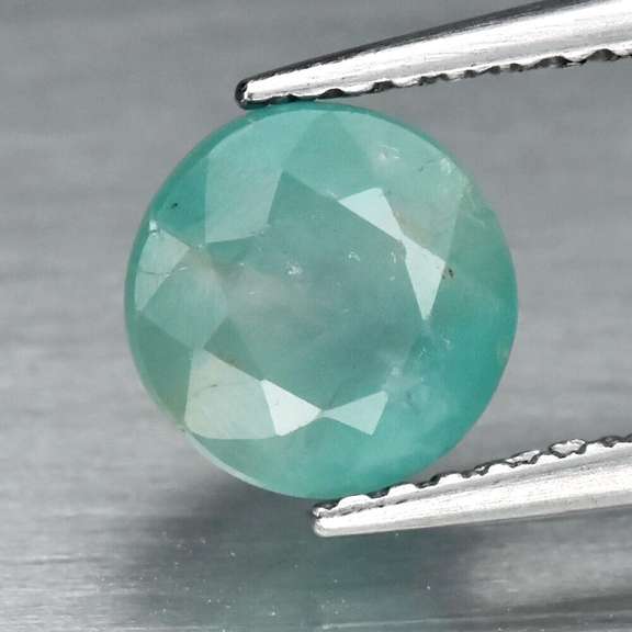 Glowing blue green 1.44ct unheated Emerald