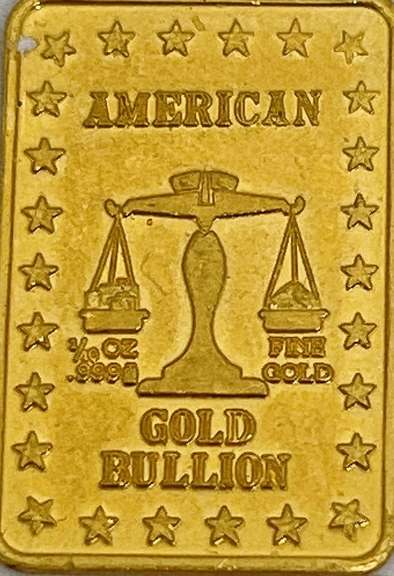 1/10oz gold bar