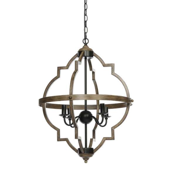 Metal Chandelier 6 Light E12 Ceiling Pendant