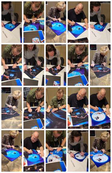 E.T. The Extra Terrestrial Cast Signed 12x18 Movie Poster Exact Proof ACOA