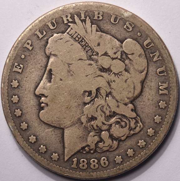 1886-S Morgan Silver Dollar Circulated
