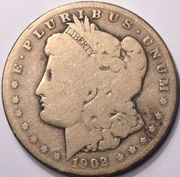 1902-S Morgan Silver Dollar Better Date! Circulated.