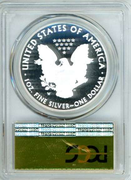 2017-W Proof Silver Eagle in PCGS PR70DCAM First Day of Issue