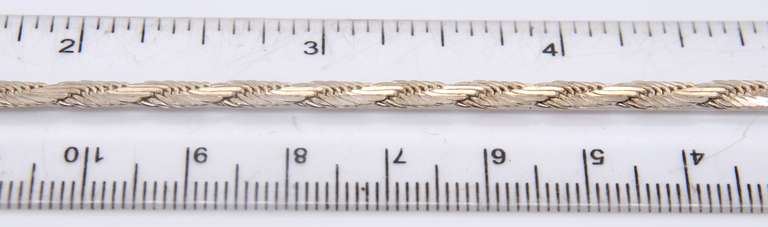 Vintage Italian 925 Sterling Silver Twisted Bracelet