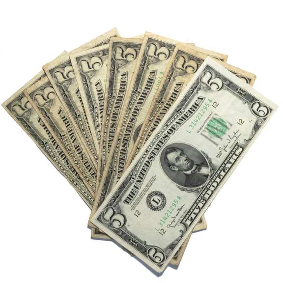 8 Different $ 5 Notes