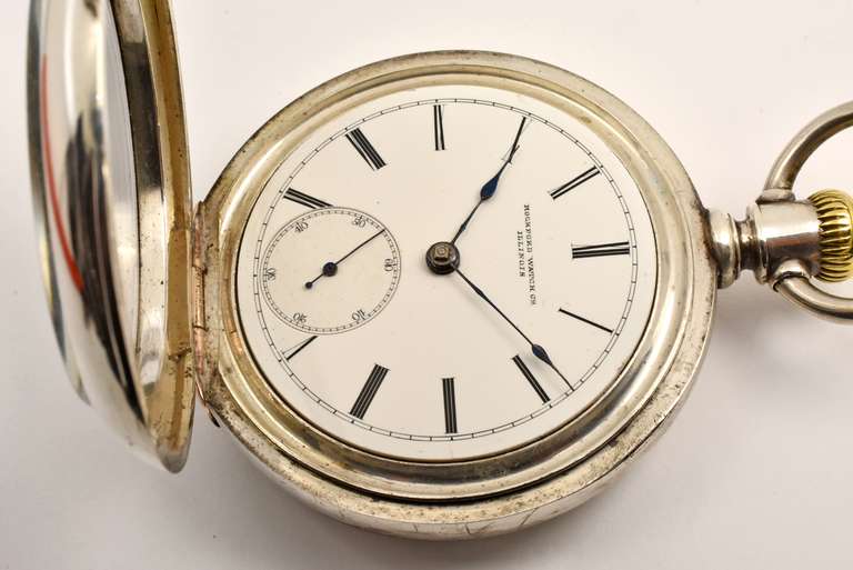 Model 1 Rockwell 1878 Pocket Watch in Coin Silver