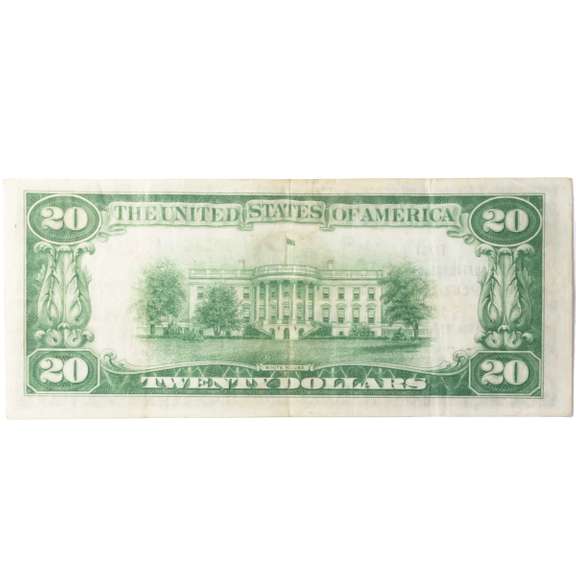 $20 1929 National Currency First National Bank Portland Maine  Note