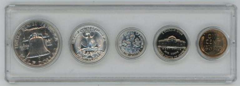 Superb Gem 5-pc 1955 US Proof Set in custom holder
