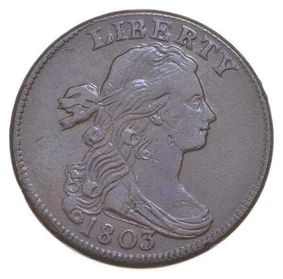 1803 Draped Bust Large Cent - S.254 - Small Date - Small Fraction