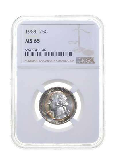 MS65 1963 Washington Quarter - Graded NGC