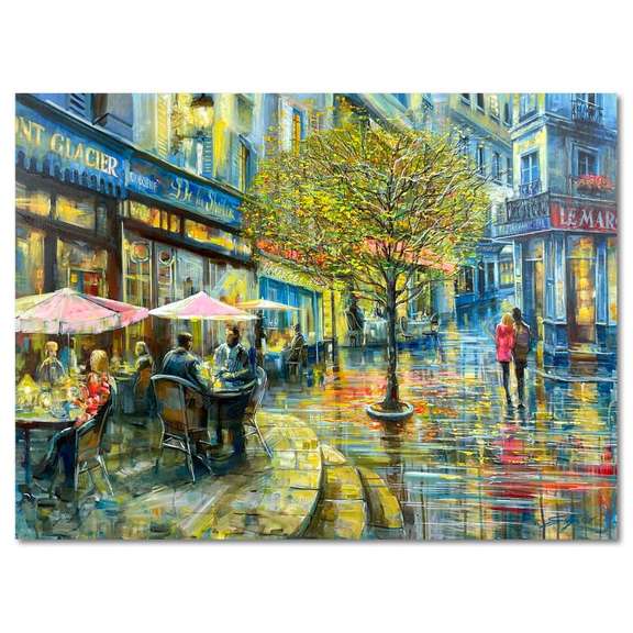 Evening Lights in Paris Original by Suljakov